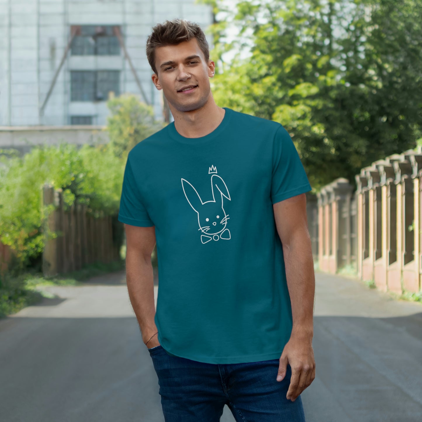 6Kingz T-shirt -Light Bunny