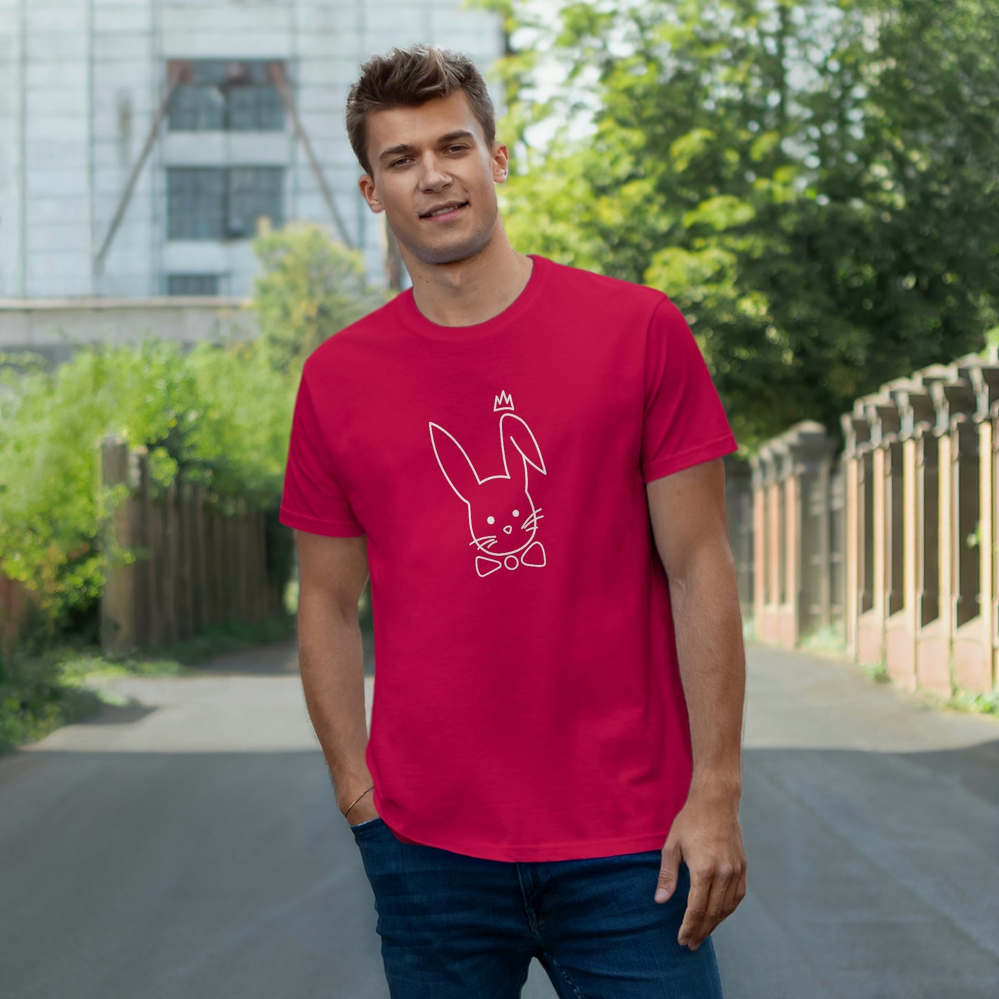 6Kingz T-shirt -Light Bunny