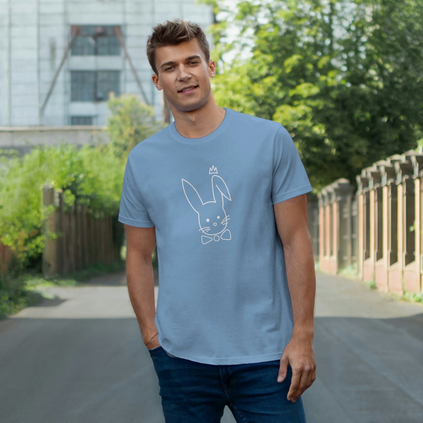 6Kingz T-shirt -Light Bunny